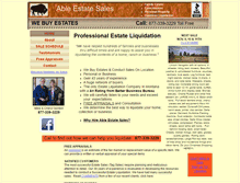 Tablet Screenshot of ableestatesales.com